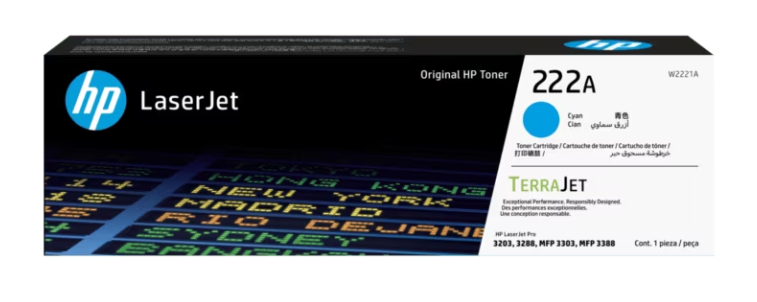 HP 222A Cyan LaserJet Toner for 3303fdw